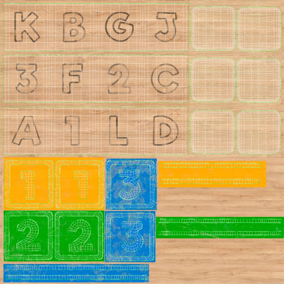 123 blocks model - TurboSquid 1281004