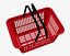 3D model shopping basket plastic