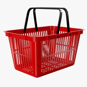 3D model shopping basket plastic