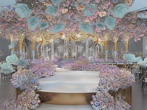 Wedding Banquet Hall 3 3D model