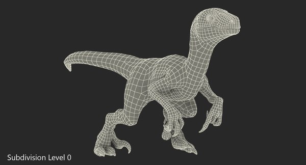 3D velociraptor walking pose - TurboSquid 1395369