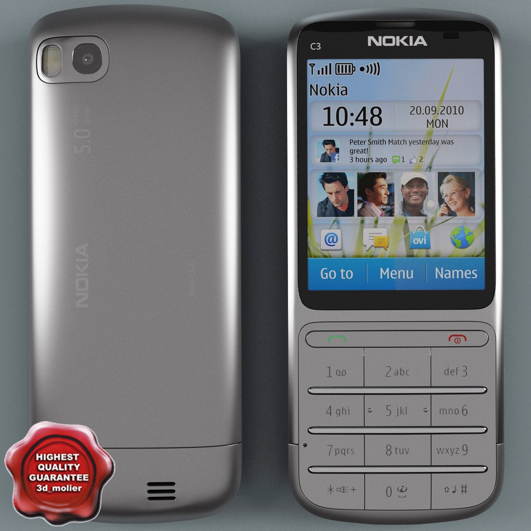 Nokia C3-01 Grey Obj