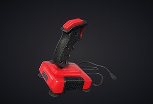 3D joystick pbr games model
