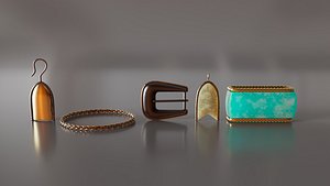 buckles jewels 3D model