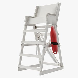 3d model lifeguard chair