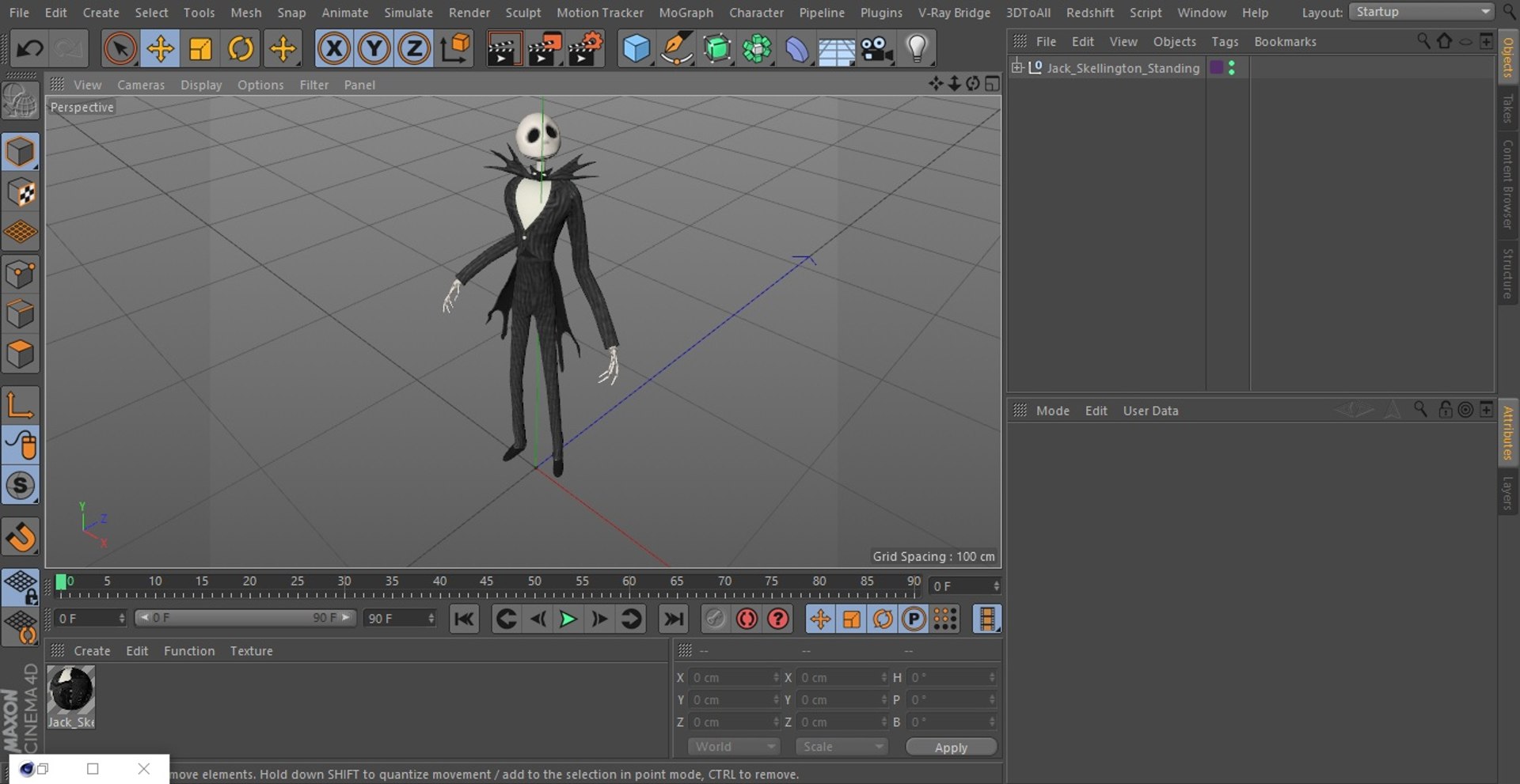 Jack Skellington Standing 3D Model - TurboSquid 2006709