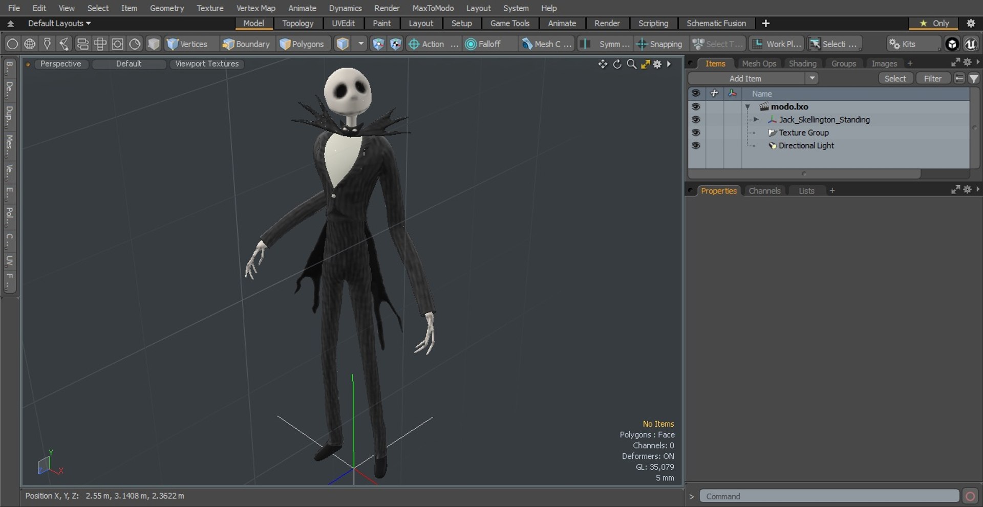 Jack Skellington Standing 3D Model - TurboSquid 2006709