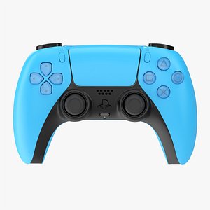 Sony Playstation 5 dualsense controller starlight blue 3D model