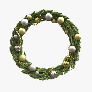 christmas wreath 3D model