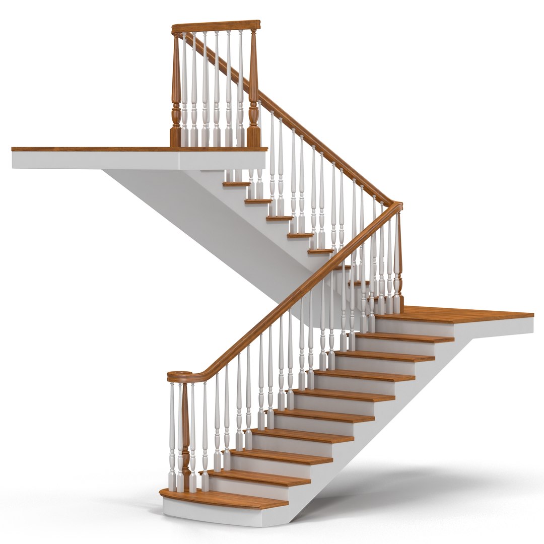 Stairs 3 3D model preview