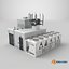 Commercial Building Rooftop Air Conditioning Units Equipment 3D model