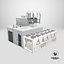 Commercial Building Rooftop Air Conditioning Units Equipment 3D model