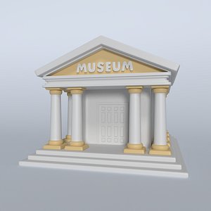 cartoon museum 3D model