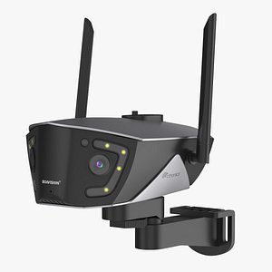 Boavision Dual Lens Security Camera Ctronics 3D model