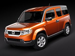 3d model honda element car