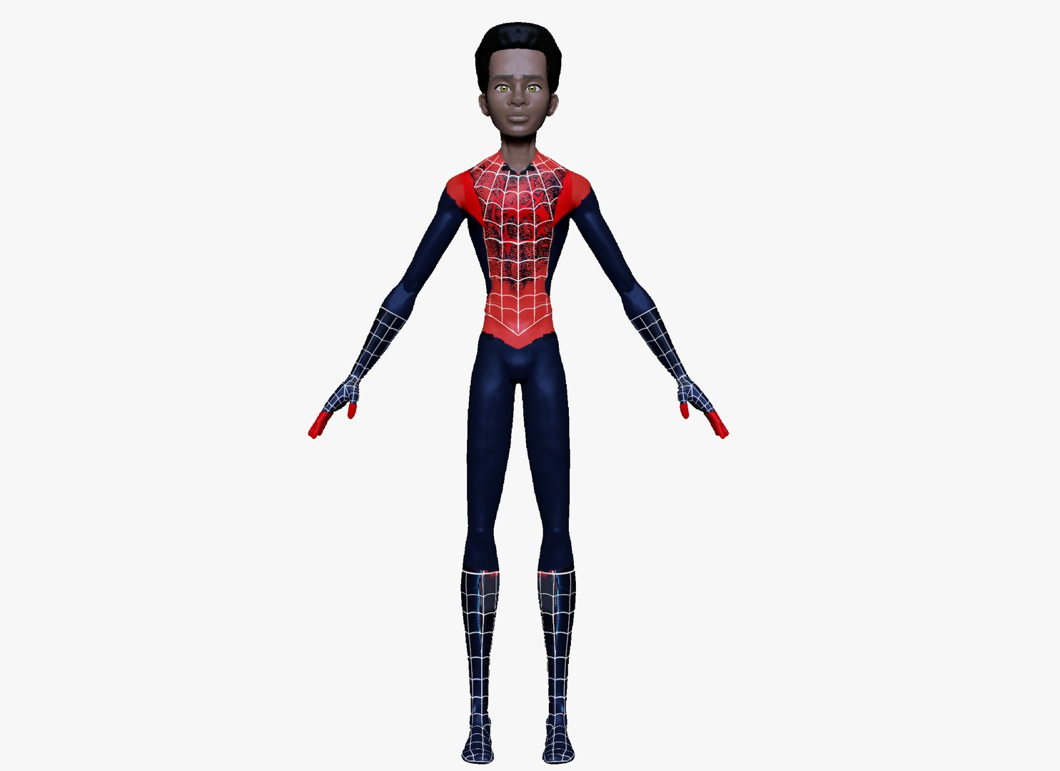 Miles Morales 3D model https://p.turbosquid.com/ts-thumb/AR/H8PUfp/9p/mileshead6/jpg/1718366570/1920x1080/fit_q87/decb94a73bd793cd84e56b0aaa42bbf9358f1348/mileshead6.jpg