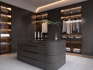 Cloakroom Dressing room 3D model