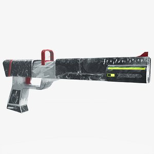 Stylized gun 3D model