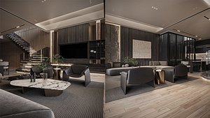 Furniture of Apartment - Titan6 - Max FBX  OBJ SKP DAE Simlab