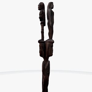 African Staff of Life and Death 3D