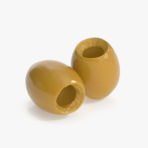 Spanish Yellow Olives Pitted 3D