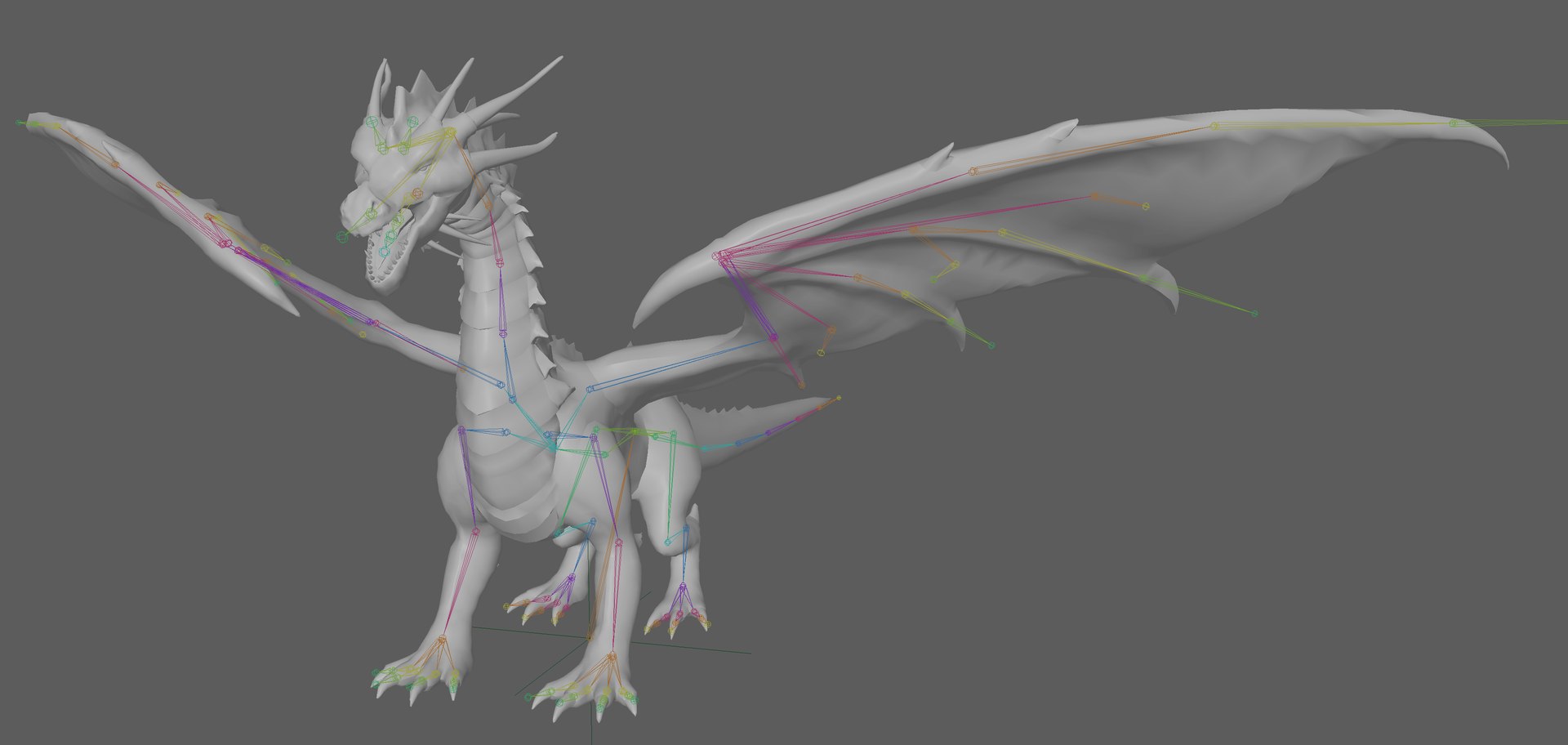 Big Fire Red Dragon Rig 3D Model - TurboSquid 1868881