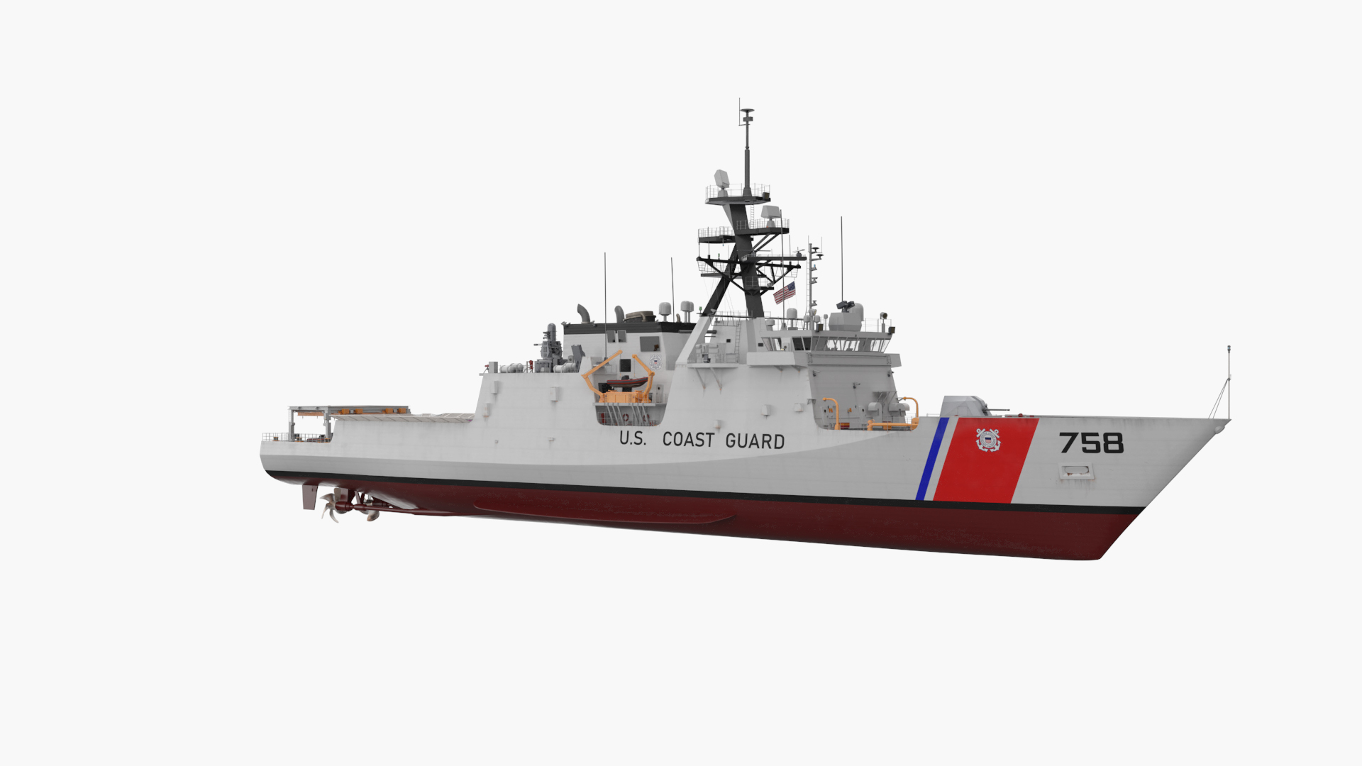 US Coast Guard Ship WMSL-758 Legend Class 3D Model - TurboSquid 2402307