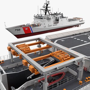 US Coast Guard Ship WMSL-758 Legend Class 3D model