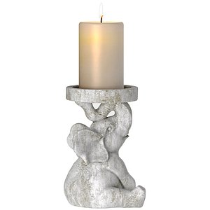 3D Decorative Elephant Candlestick Candle Holder Country Sculptures 3D model model