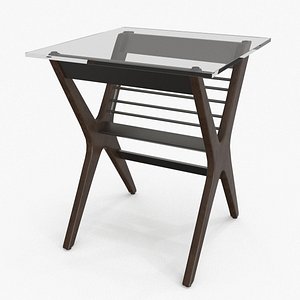 Danica Side Table Brown 3D model