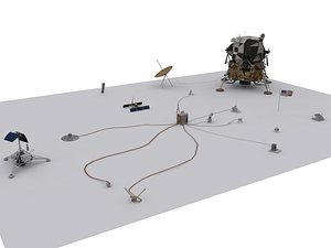 3d model of apollo lunar module alsep