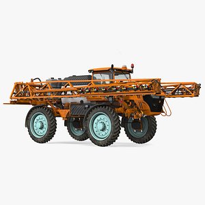 folding arms farm sprayer 3D model