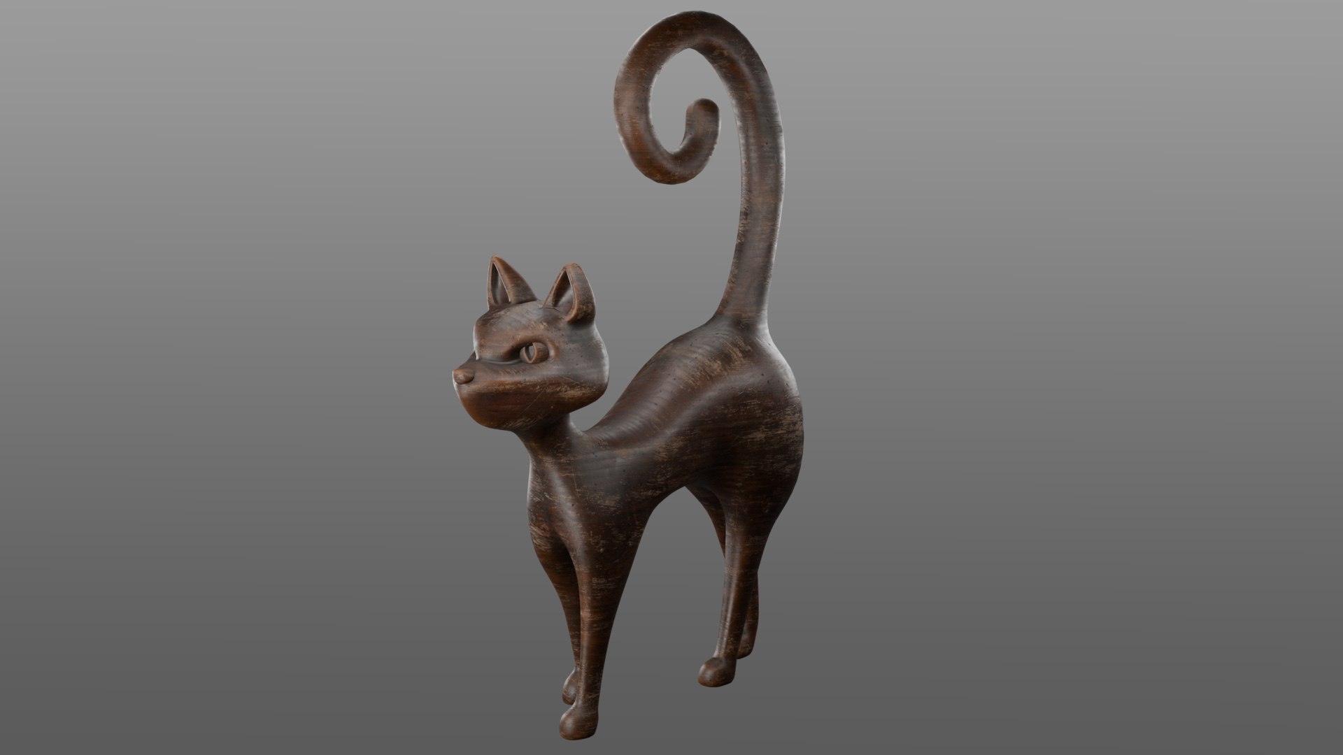 3D Model Cat Girl Statuette - TurboSquid 2340040