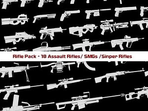 rifles sniper 3d model