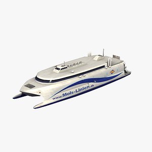 3D catamaran ferry mols linien
