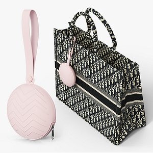 3D model Round Soother Case Hanging on Bag