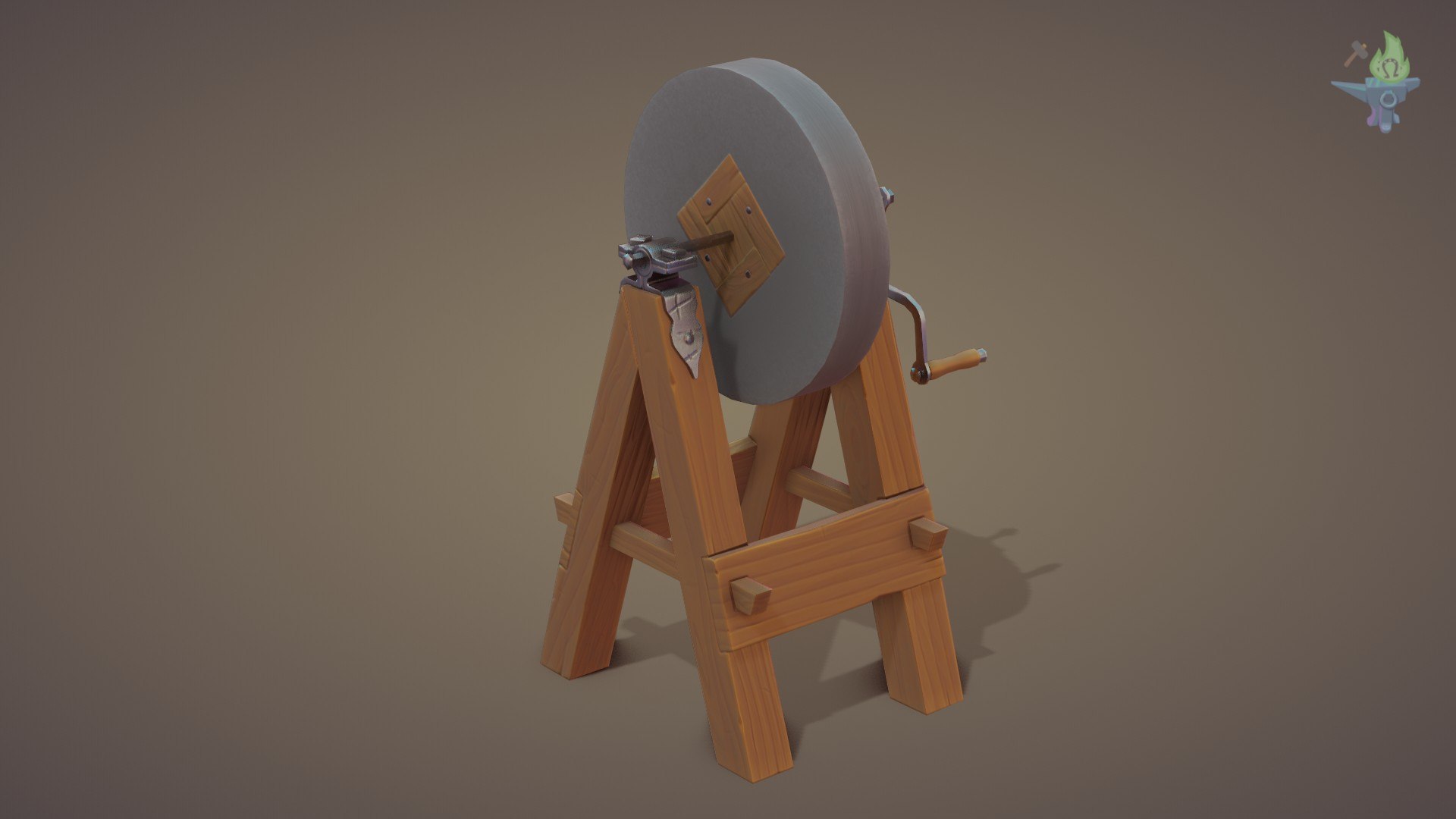 3D Medieval Grindstone Model - TurboSquid 1380175