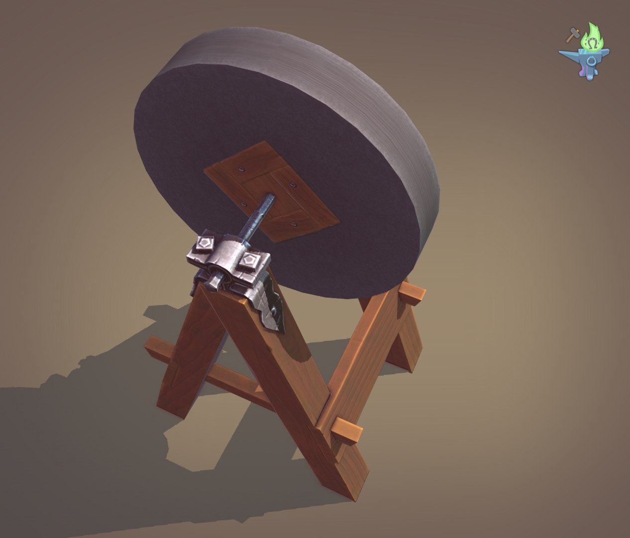 3D medieval grindstone model - TurboSquid 1380175