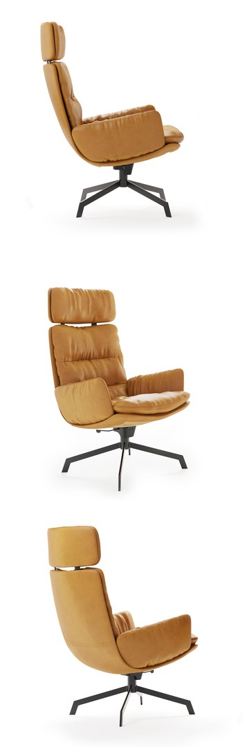 Kff Lounge Chair 3D Model - TurboSquid 1527607