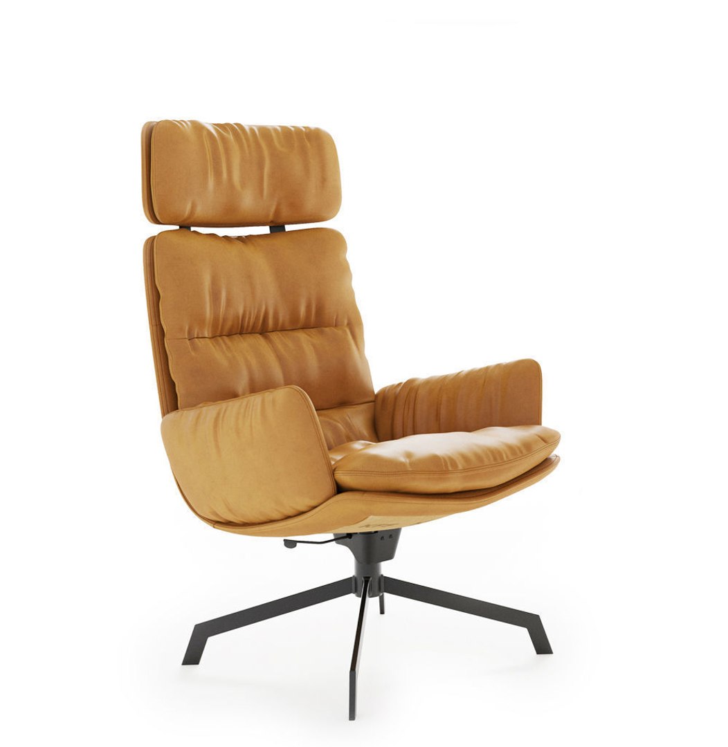 Kff Lounge Chair 3D Model - TurboSquid 1527607