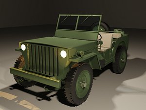 3ds max willys jeep
