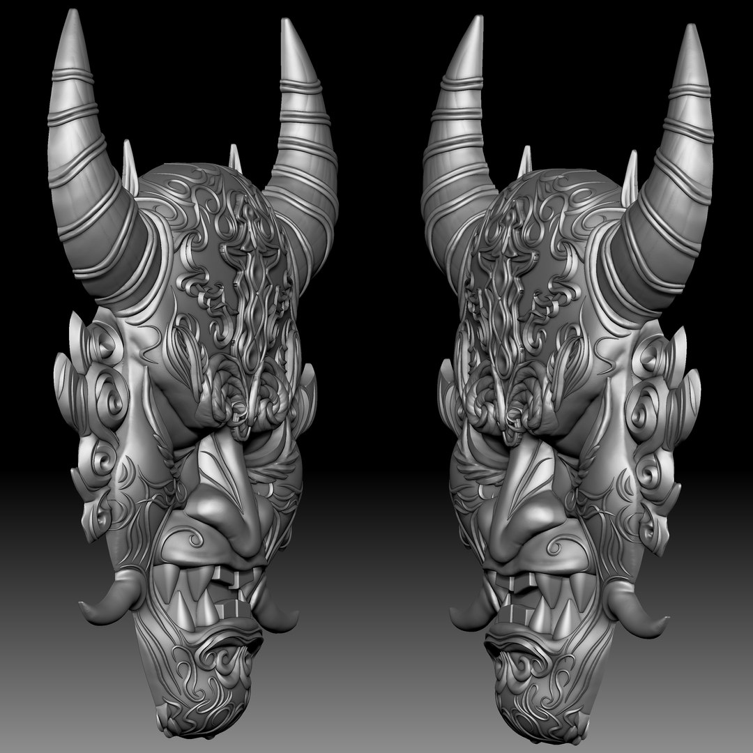 3D Oni mask Japanese demon - bas-relief for CNC router or 3D printer model https://p.turbosquid.com/ts-thumb/AS/H3yf8b/hN/11/jpg/1717146937/1920x1080/fit_q87/d79eb9ccc67da3c44190cabdb23fefa382dd7137/11.jpg