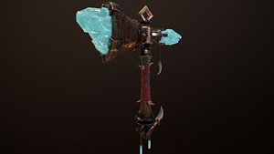 fantasy axe 3D model