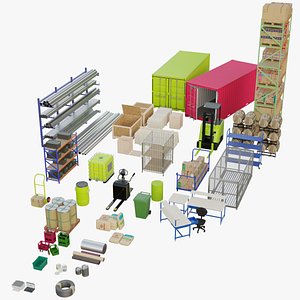 3D Warehouse Props Collection 1 Basic