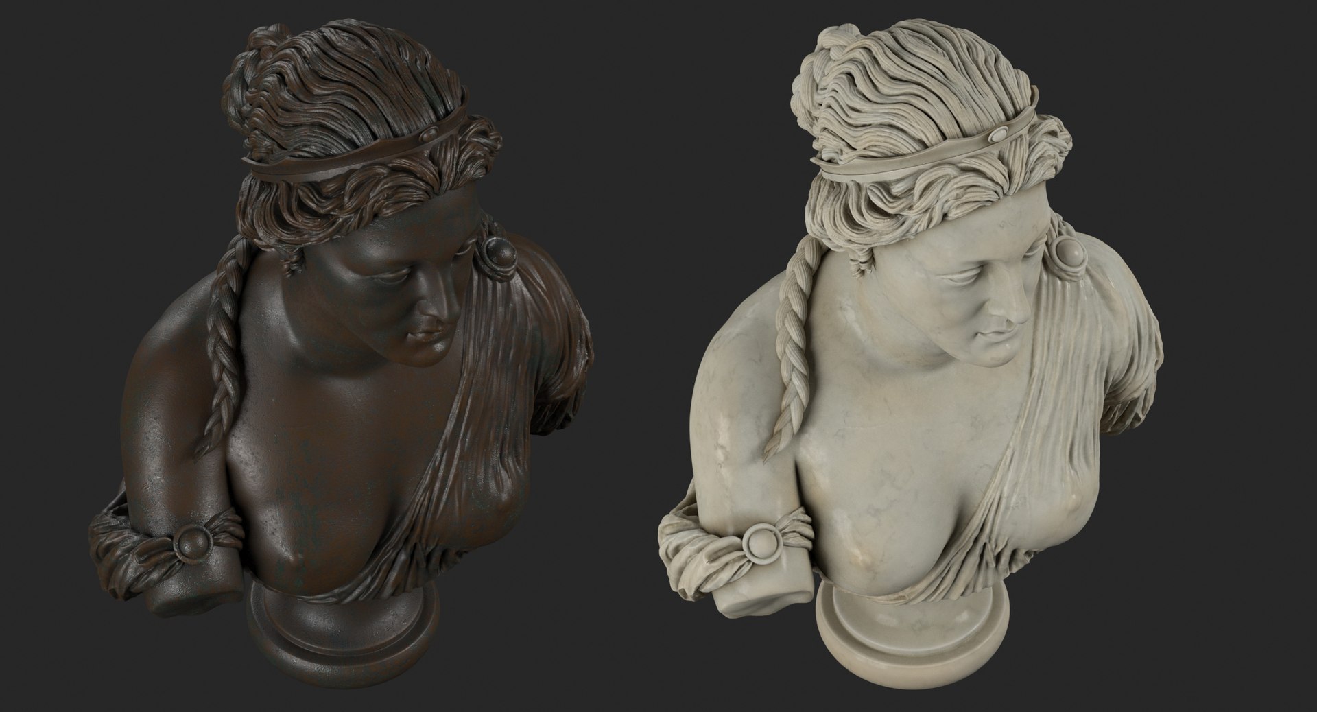 3D Classical Bust Collection Model - TurboSquid 1892765