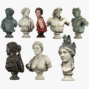 3D Classical Bust Collection model