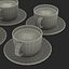 coffee cups 3d model