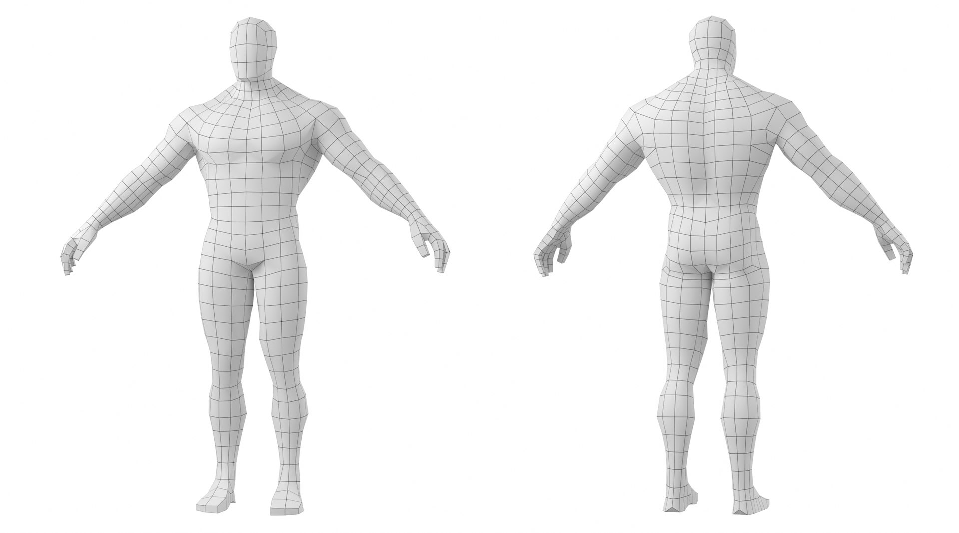 3D Bodybuilder Male Base Mesh in A-Pose - TurboSquid 2158918