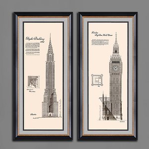 pictures set 46 3D model