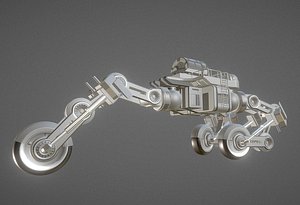 3d model futuristic trike version 4